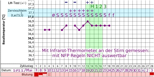 Temperaturkurve messen mit Infrarotthermometer