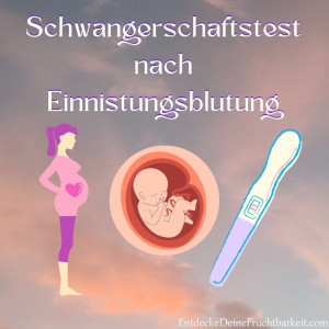 Schwangerschaftstest nach Einnistungsblutung